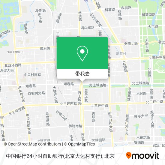 中国银行24小时自助银行(北京大运村支行)地图