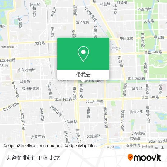 大容咖啡蓟门里店地图