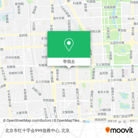 北京市红十字会999急救中心地图