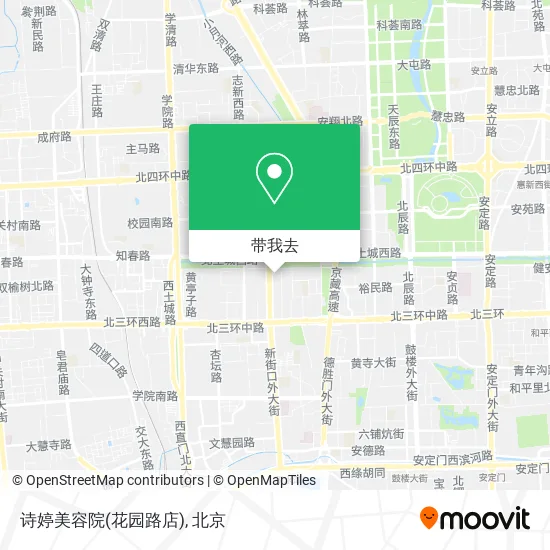 诗婷美容院(花园路店)地图