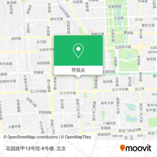 花园路甲13号院-8号楼地图