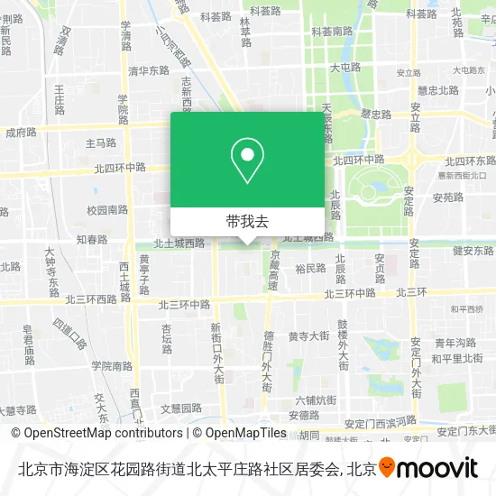 北京市海淀区花园路街道北太平庄路社区居委会地图