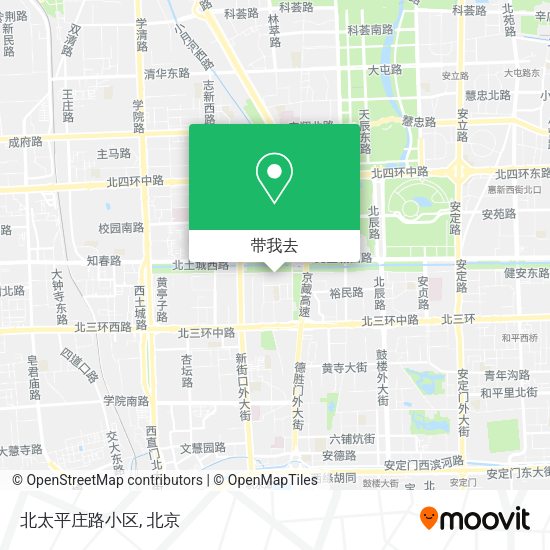 北太平庄路小区地图