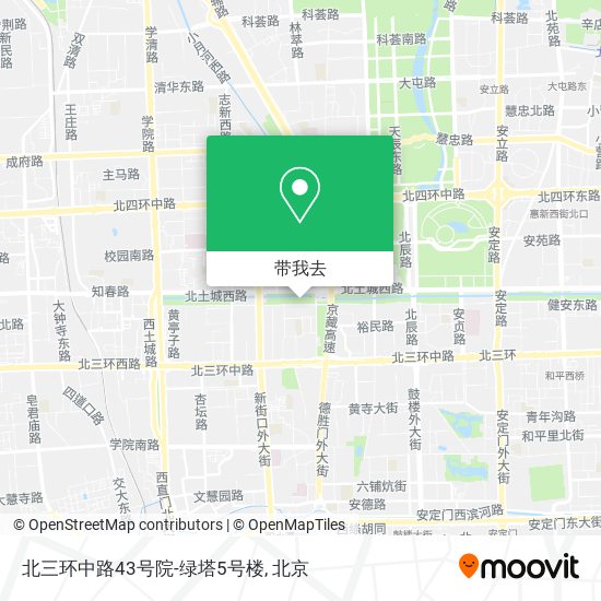北三环中路43号院-绿塔5号楼地图