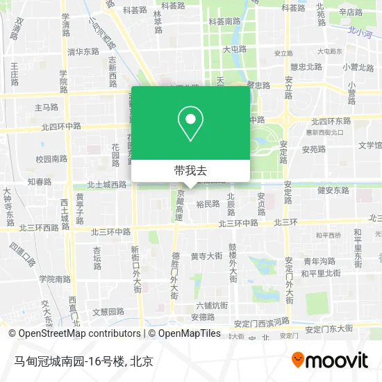 马甸冠城南园-16号楼地图