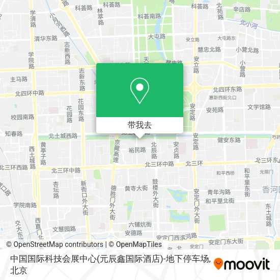 中国国际科技会展中心(元辰鑫国际酒店)-地下停车场地图
