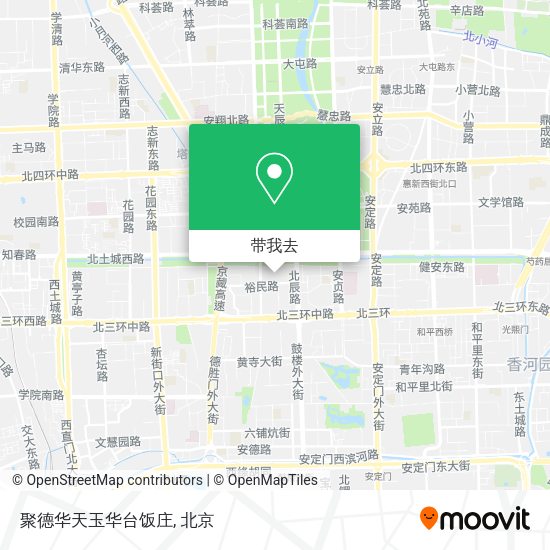 聚德华天玉华台饭庄地图