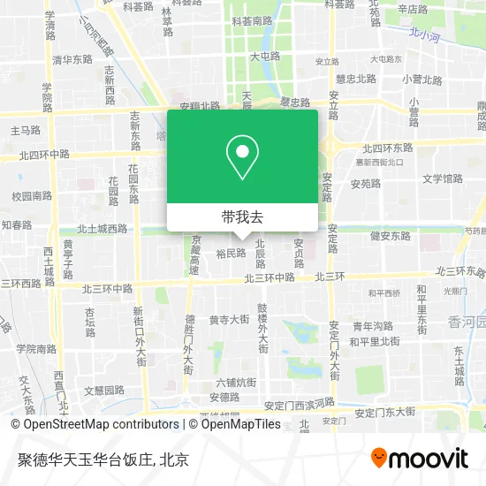 聚德华天玉华台饭庄地图