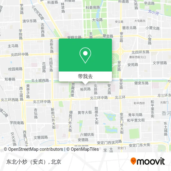 东北小炒（安贞）地图