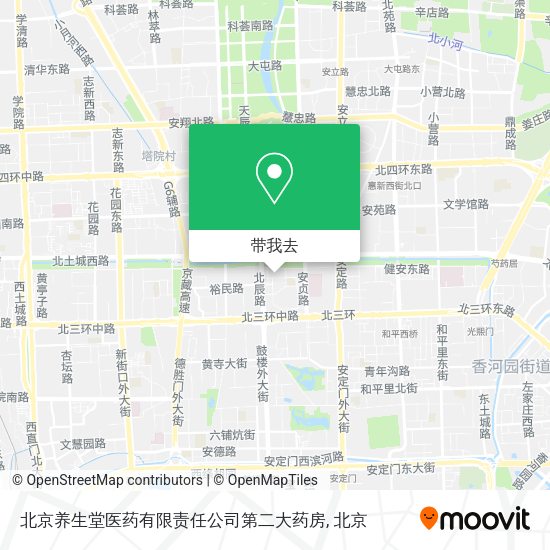 北京养生堂医药有限责任公司第二大药房地图