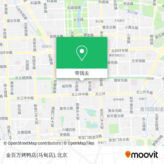 金百万烤鸭店(马甸店)地图