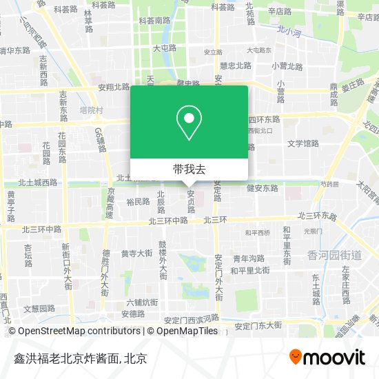 鑫洪福老北京炸酱面地图
