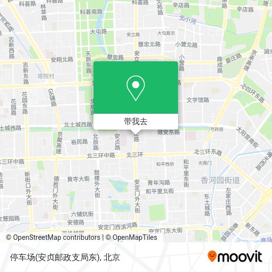停车场(安贞邮政支局东)地图