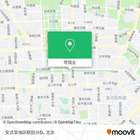 安贞里地区联防分队地图