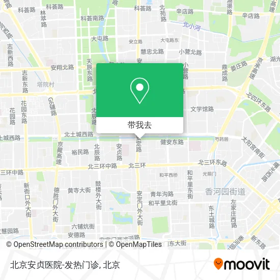 北京安贞医院-发热门诊地图