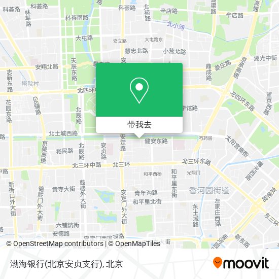渤海银行(北京安贞支行)地图