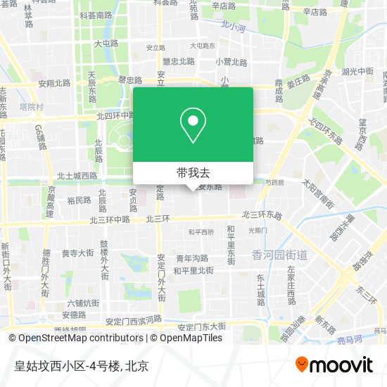 皇姑坟西小区-4号楼地图