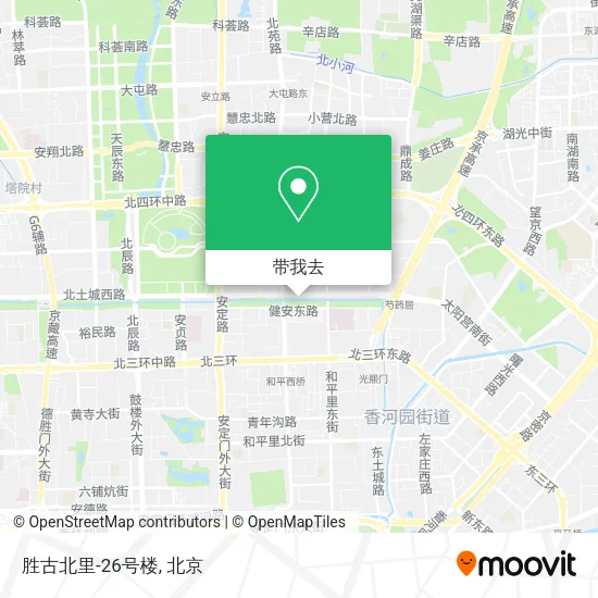 胜古北里-26号楼地图