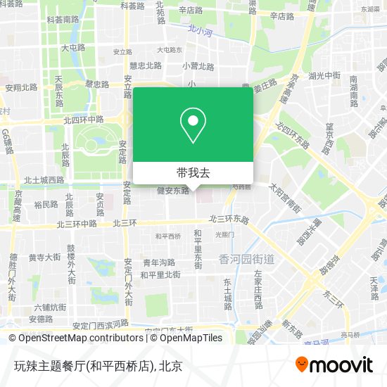 玩辣主题餐厅(和平西桥店)地图