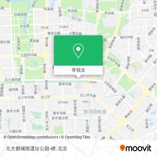 元大都城垣遗址公园-碑地图