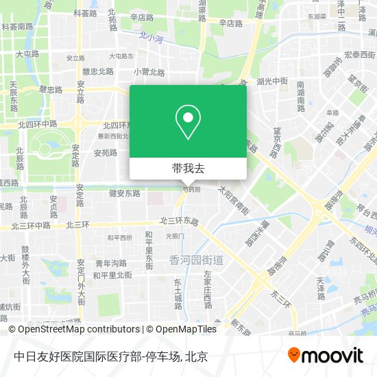 中日友好医院国际医疗部-停车场地图
