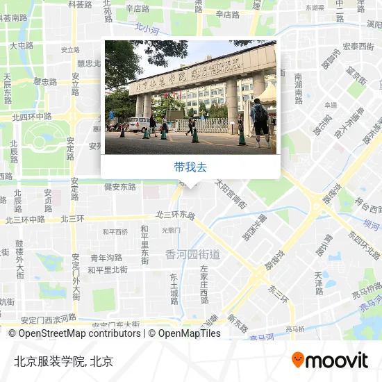 北京服装学院地图