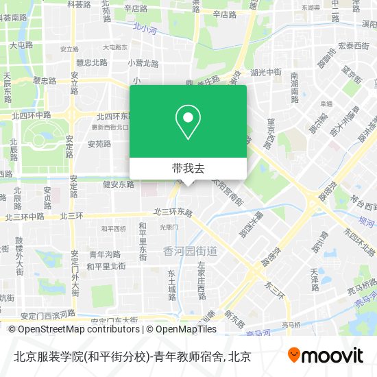 北京服装学院(和平街分校)-青年教师宿舍地图