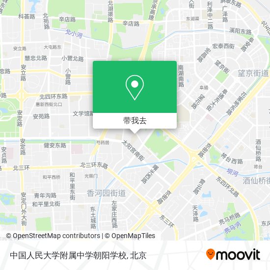 中国人民大学附属中学朝阳学校地图