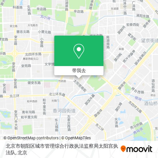 北京市朝阳区城市管理综合行政执法监察局太阳宫执法队地图