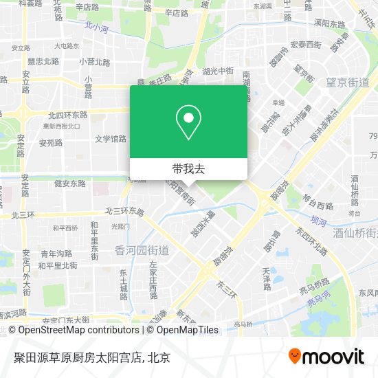 聚田源草原厨房太阳宫店地图