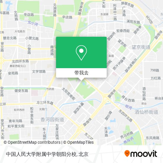 中国人民大学附属中学朝阳分校地图
