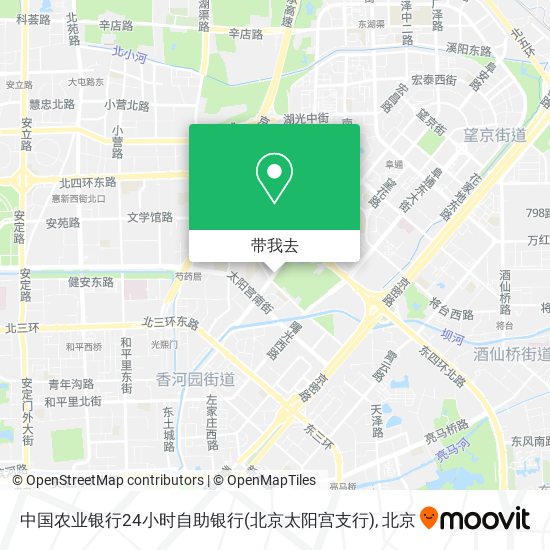 中国农业银行24小时自助银行(北京太阳宫支行)地图
