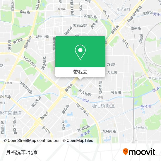 月福洗车地图