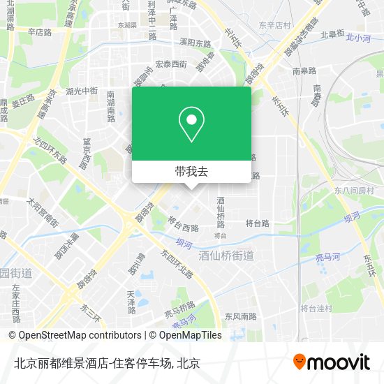 北京丽都维景酒店-住客停车场地图