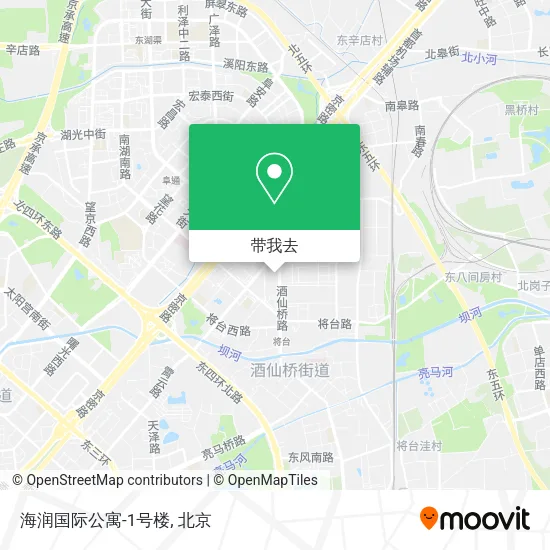 海润国际公寓-1号楼地图