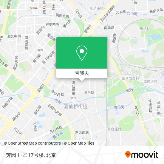 芳园里-乙17号楼地图