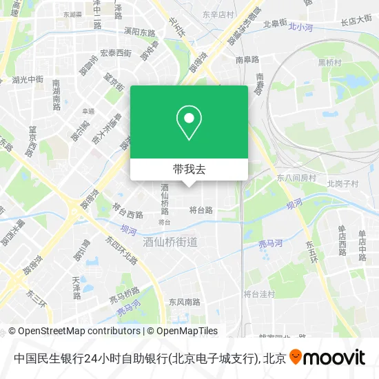 中国民生银行24小时自助银行(北京电子城支行)地图