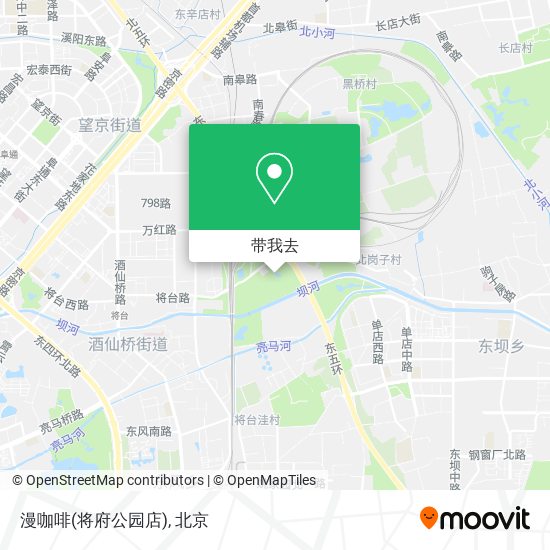 漫咖啡(将府公园店)地图