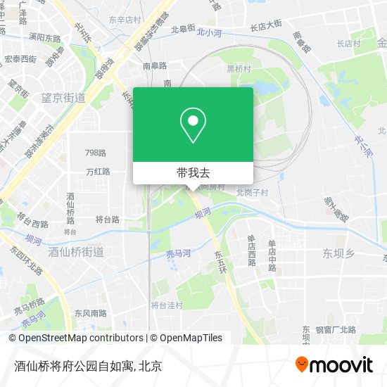 酒仙桥将府公园自如寓地图