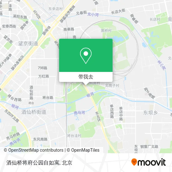 酒仙桥将府公园自如寓地图