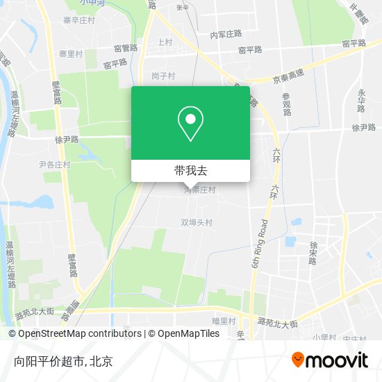 向阳平价超市地图