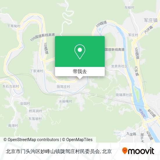 北京市门头沟区妙峰山镇陇驾庄村民委员会地图