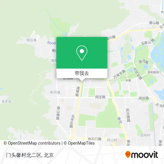 门头馨村北二区地图
