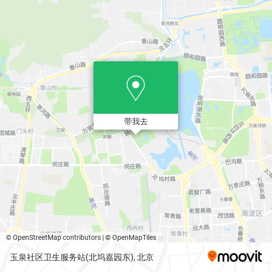 玉泉社区卫生服务站(北坞嘉园东)地图