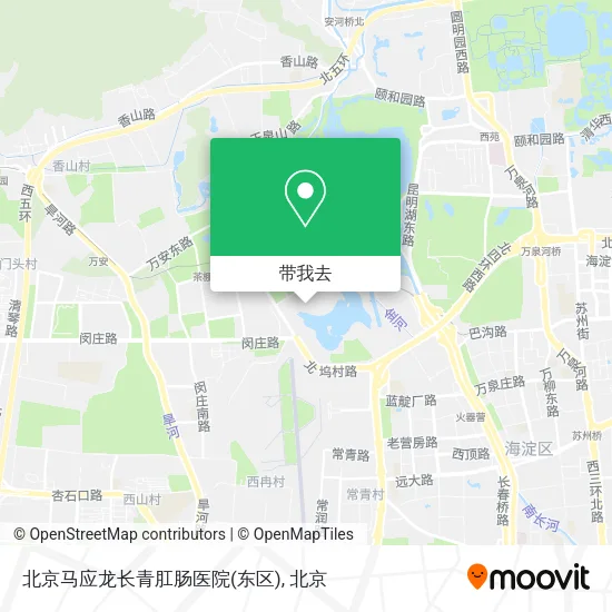 北京马应龙长青肛肠医院(东区)地图
