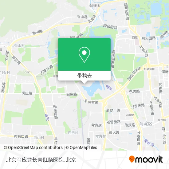 北京马应龙长青肛肠医院地图