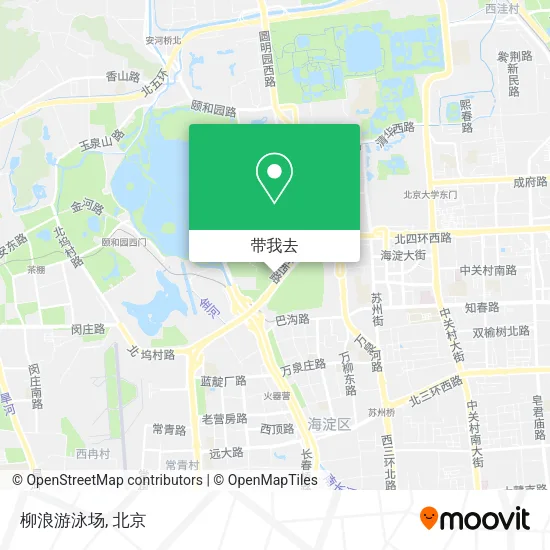 柳浪游泳场地图