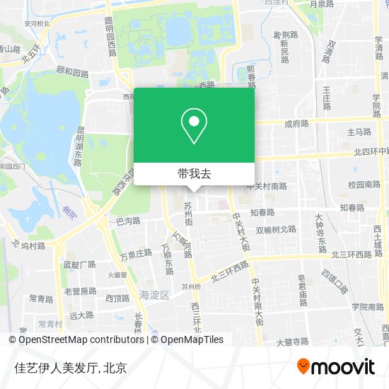 佳艺伊人美发厅地图