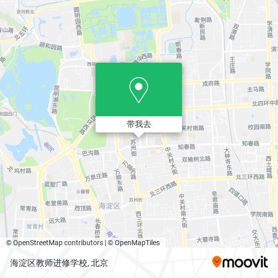 海淀区教师进修学校地图