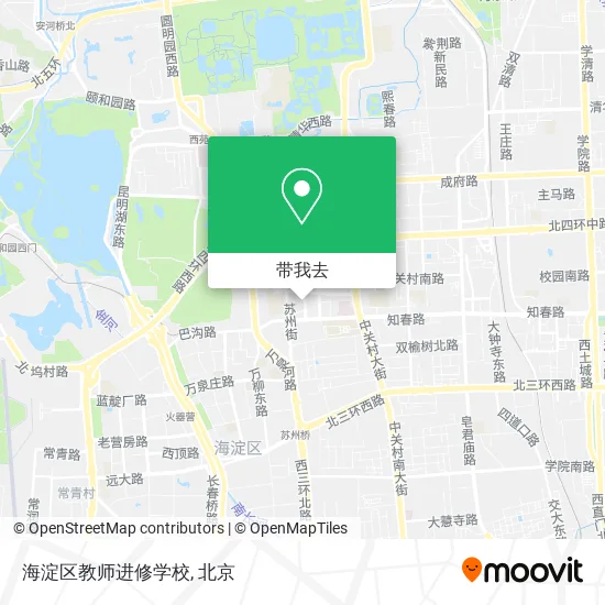 海淀区教师进修学校地图